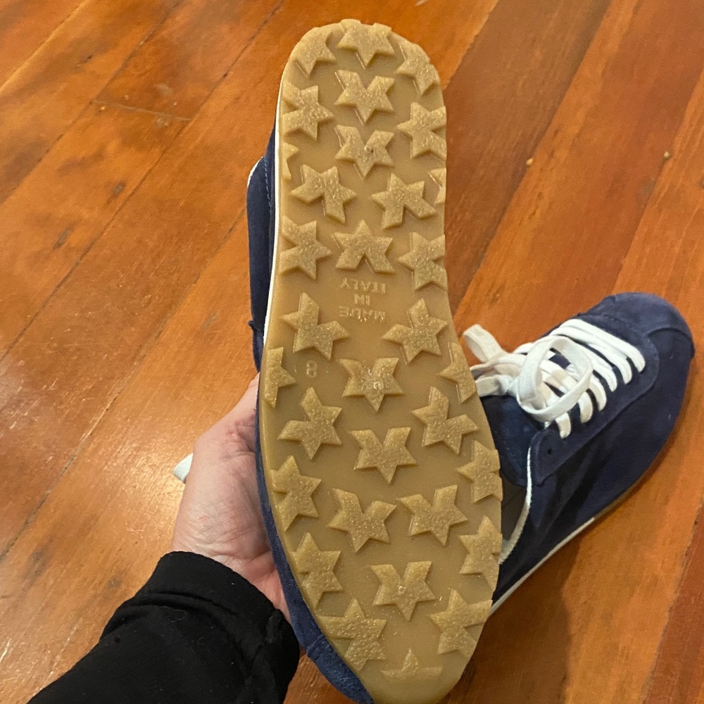 Dolce Vita Diane Navy Suede with White leather Sneakers - Picture 11 of 13